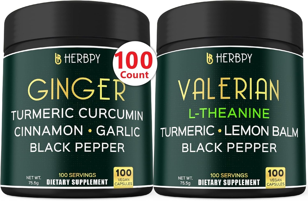 Bundle 5in1 Ginger Supplement & 5in1 Valerian Root Suplemen