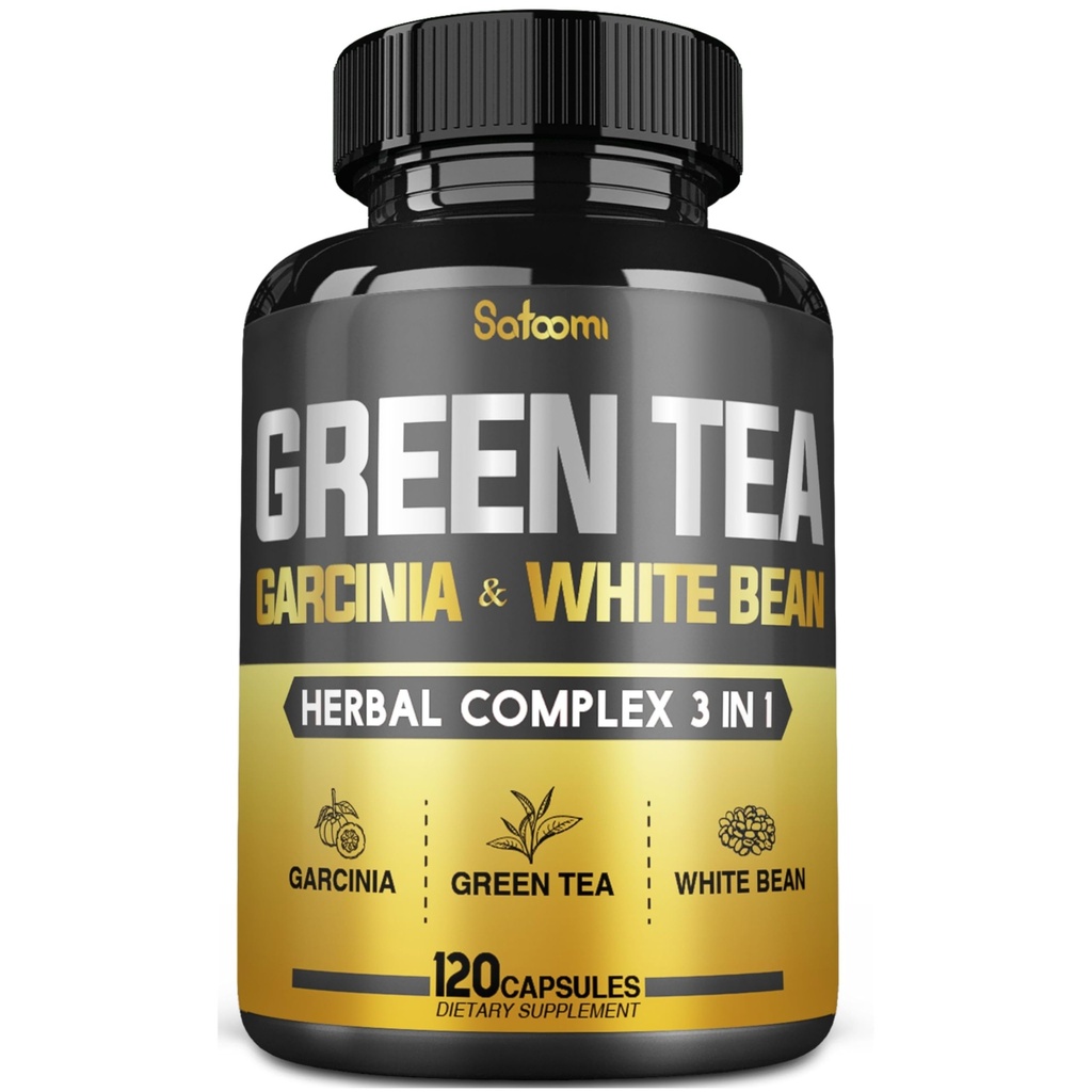Green Tea Extract Pill EGG 16000Mg per Serving with 12000Mg Green Tea, 2000Mg Garcinia Camigia & 2000Mg White Ginjal Bean - Dukung keseimbangan Tubuh, Hati & Imune Kesehatan - 120 Capsules 2 Bulan Supply