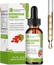 Cairan Berberine Suplemen Drops, Berberine dengan Cinnamon Ceylon, Turmeric, Resveratrol, Bitter Melon, & More- Ekstra Kekuatan Vegan Supplemen, Mendukung Sistem Imune & Digetical System
