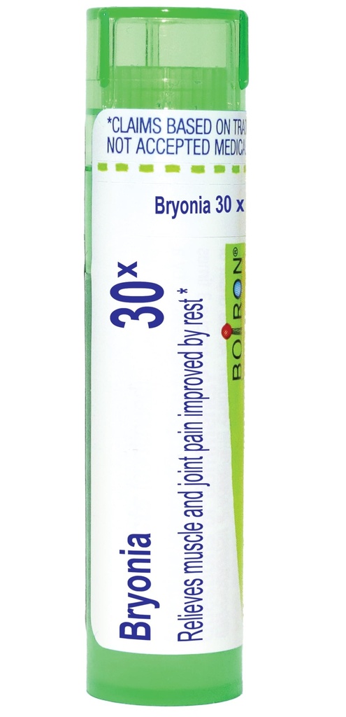 Boiron Bronia 30X Homeopathic Medicine for Muscle & Joint Pain - 80 Pellets