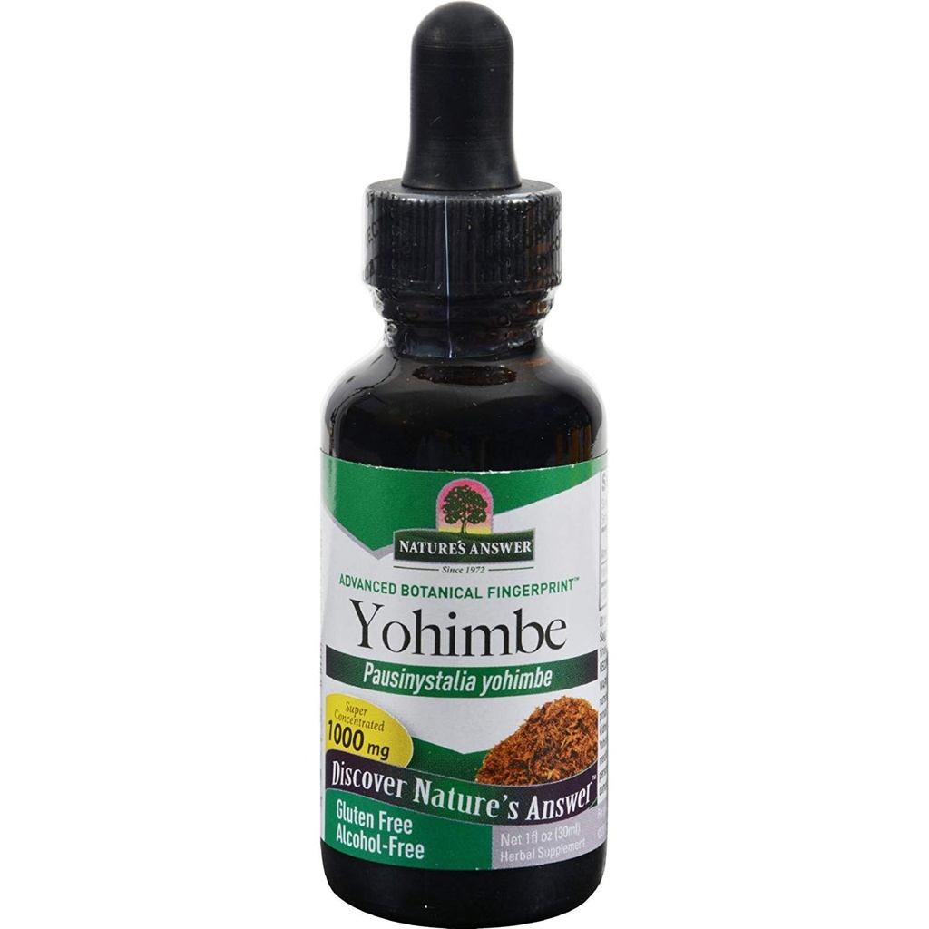 Natures Jawaban Yohimbe Bark Free - Herbal Supplement - Gluten Free - 1 fl oz (Paket 2)