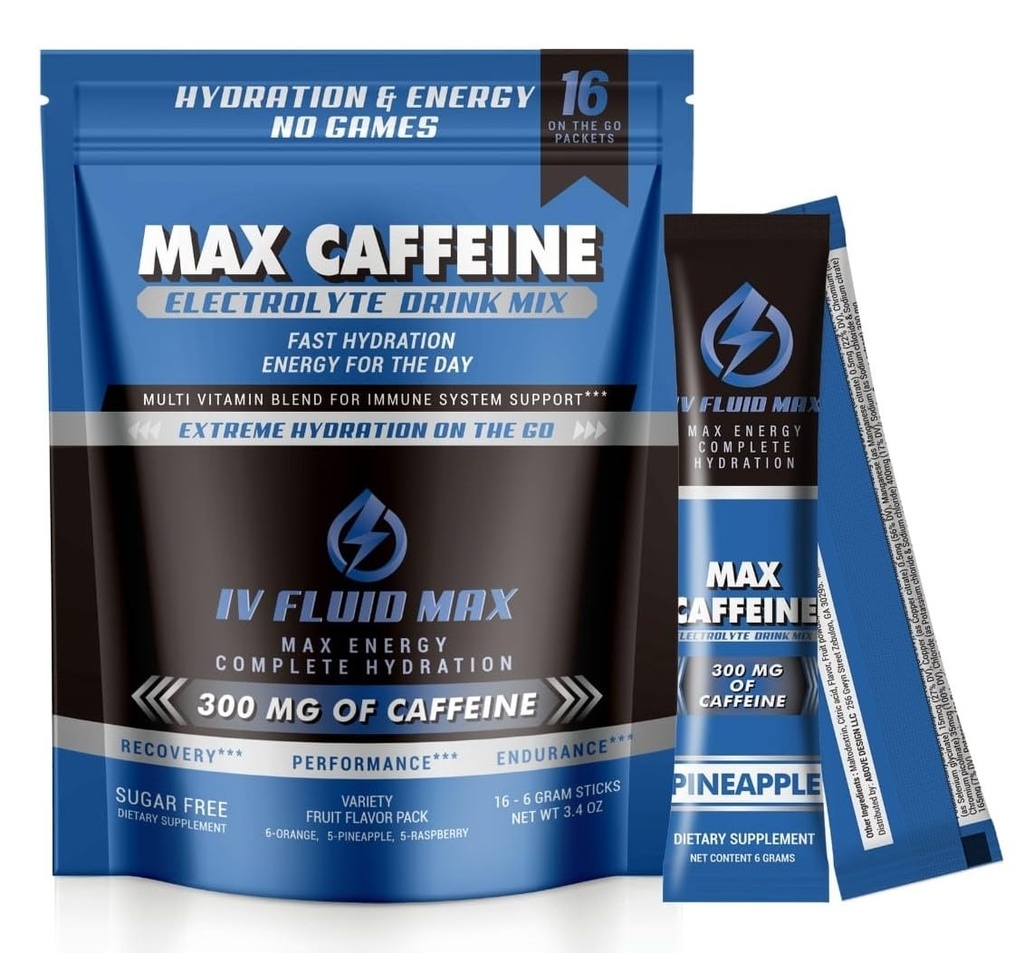 Akselerasi Hidration - 300 mg Caffeine - Electrolite + Energy Drink Mix - Pretraining / Recovery Drink