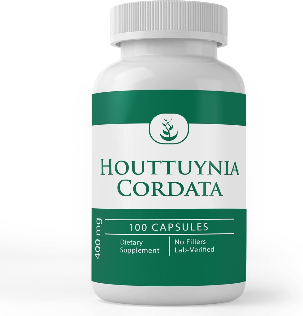 Murni Ingredians Houttuynia Cordata, (100 Capsules) Selalu Murni, Tidak Ada Additives Atau Pengisi, Lab Verified