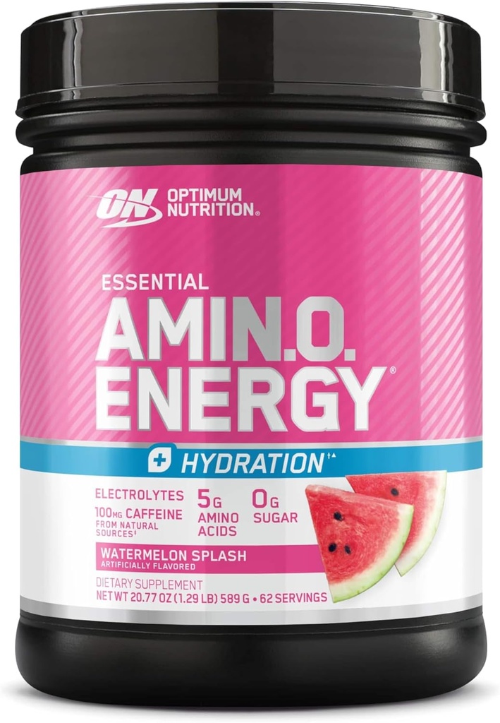 Optimum Nutrection Amino Energy + Hydration, Watermelon Splash, 62 Servis
