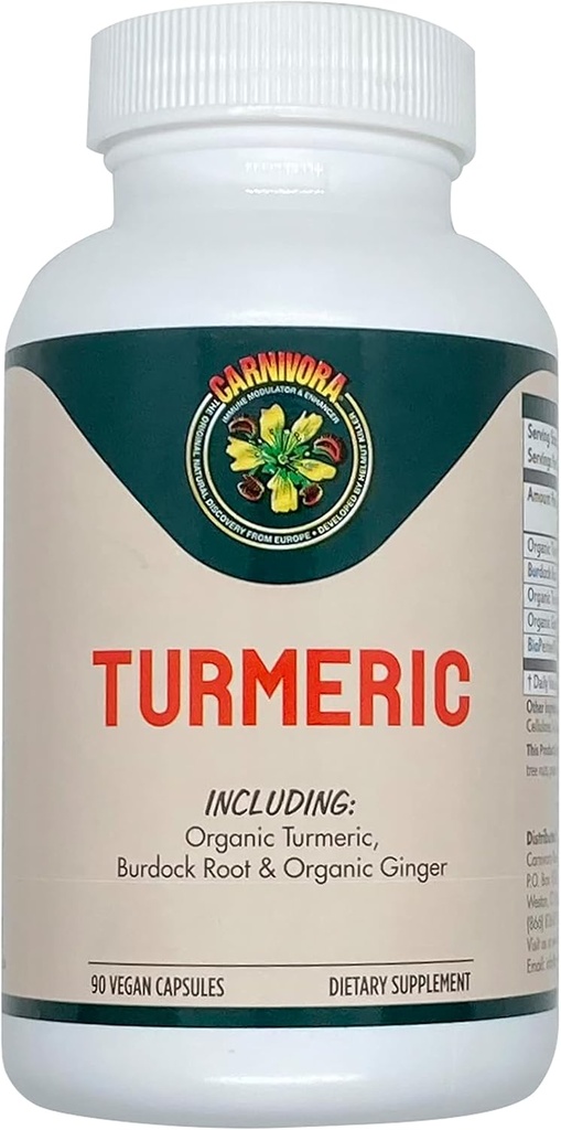 Carnivora Turmeric - Dukungan untuk Joints dan Kesehatan Digetical (90 Vegan Capsules)