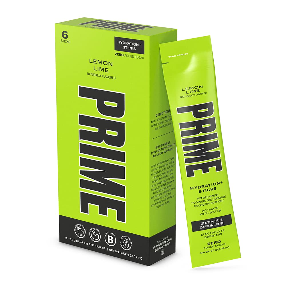 Hidrasi Hidrasi PRIME + Sticks Lemon Lime 124; Hidration Powder Single Save Sticks 124; Electrolite Pouder On The Go 124; Low Sugar 124; Caffeine- Free 124; Vegan 124; 6 Sticks