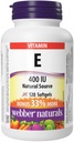 Webber Vitamin E Natural Softgel, 400 IU-120 Softgels