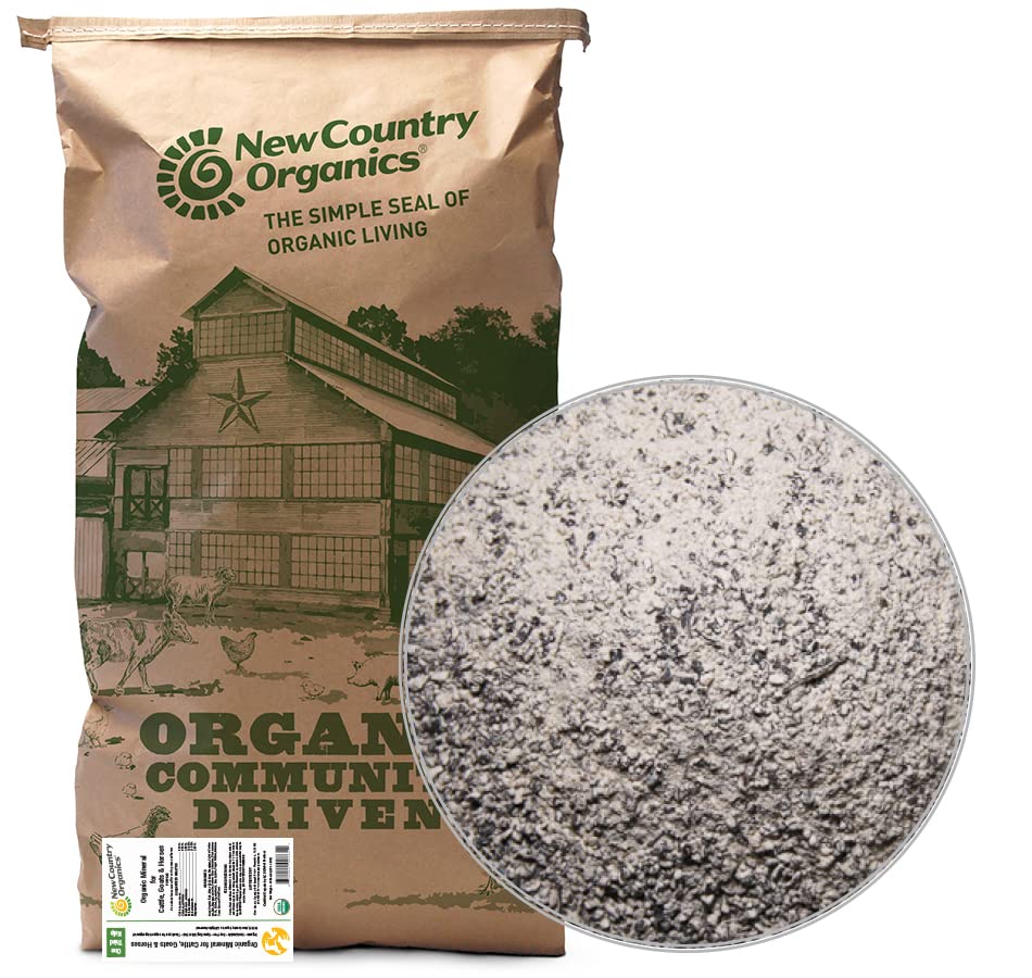 New Country Organics I Organic Kelp Suplemen untuk Cattle, Goats & Horses I Sertifikasi Organic N- GMO, Natural Mineral Blend I Mieral Powder Sea Kelp dengan Esonable Calcium & Posfor I 40 pon