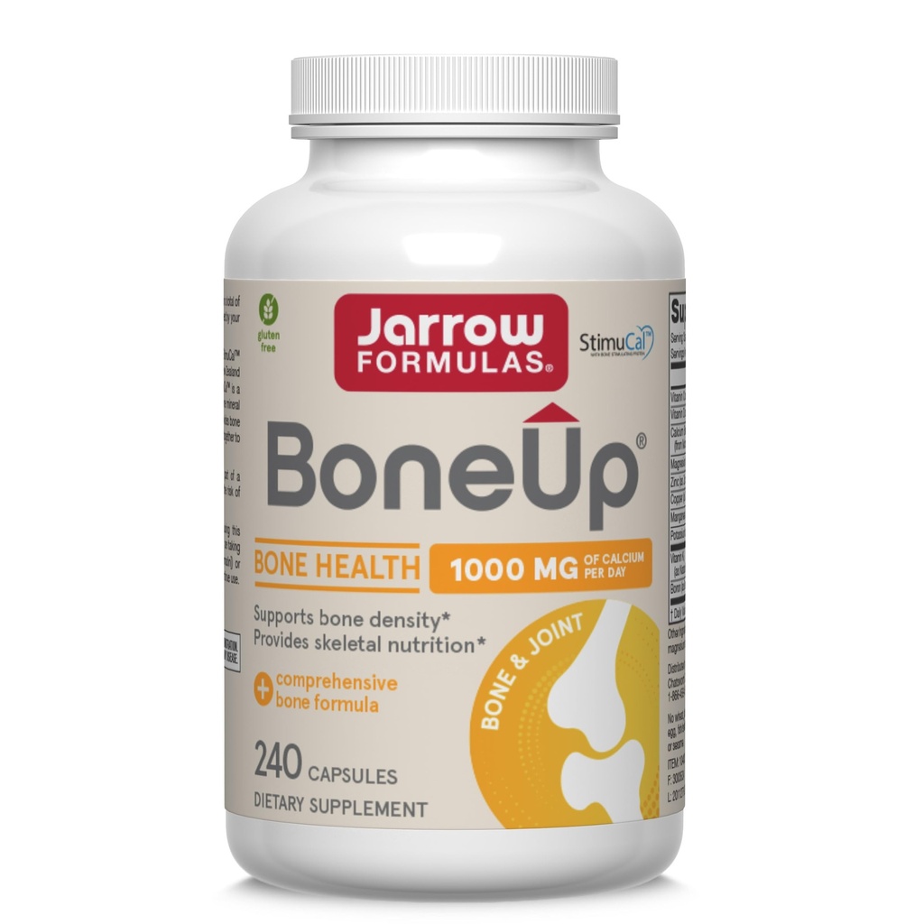 Jarrow Formulas BoneUp untuk Bone Density - Vitamin D3 dan K2, Calcium Dukung, 240 Capsules, Promotes Skeletal Nutrition, Sampai 40 Hari Suppply