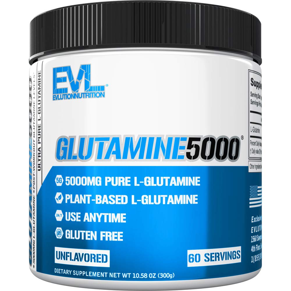 Suplemen Powder L-Glutamine Murni - Pemindahan Nuklir Nitric Oxide Booster 5g L Glutamine Suplemen untuk Pemasyarakatan Pumps Gut Energi Kesehatan dan Kebal Tanpa Rasa