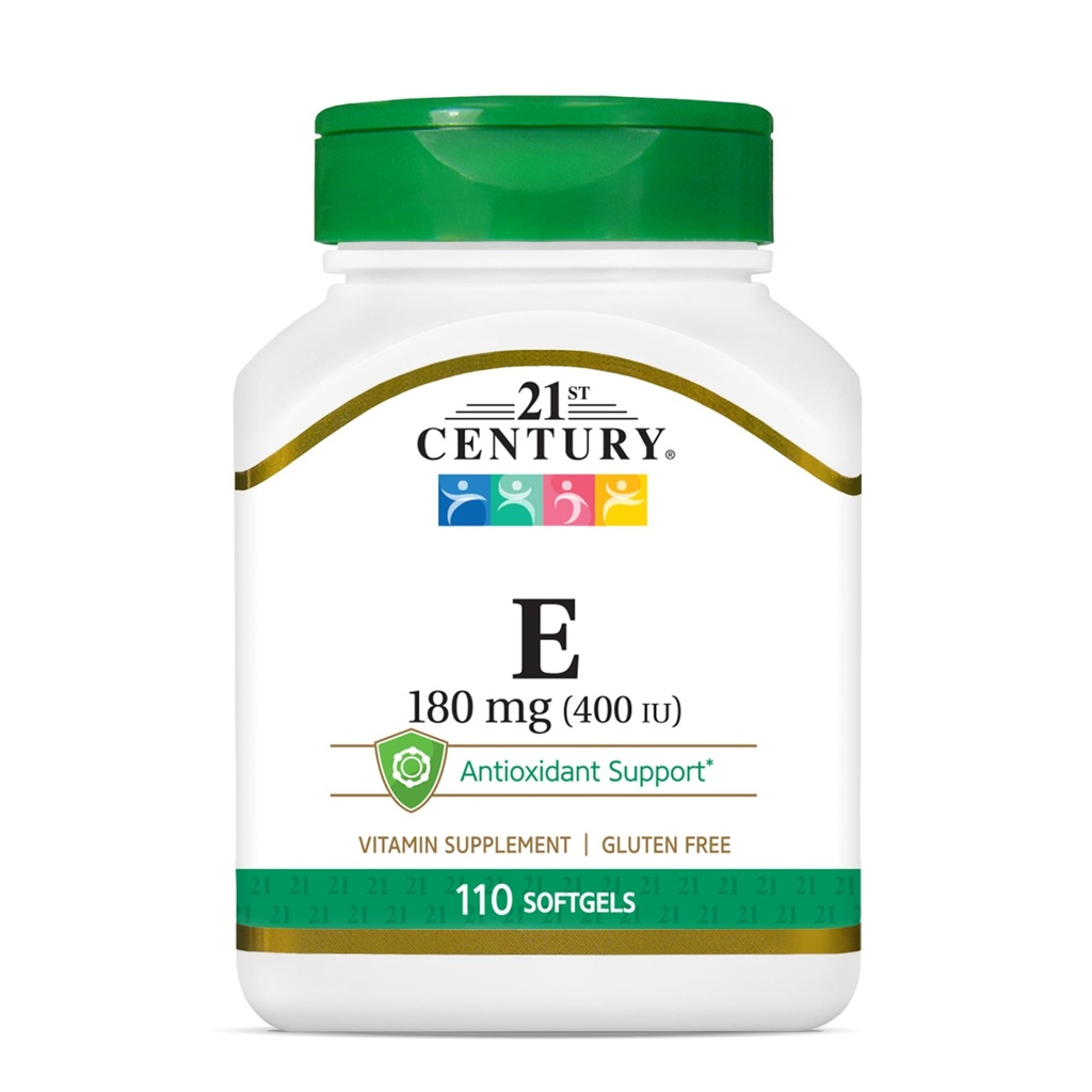 21 Century E 400 I.U. (Dl-Alpha) Softgels, 110 Cacah (Paket 2)