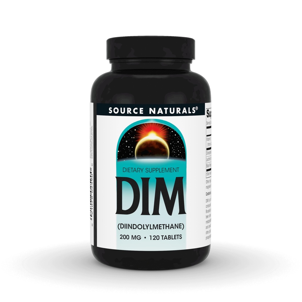 Sumber DIM: Diindolylmetana 200 mg dengan BioPerine, Vitamin E & More - 120 Tablet