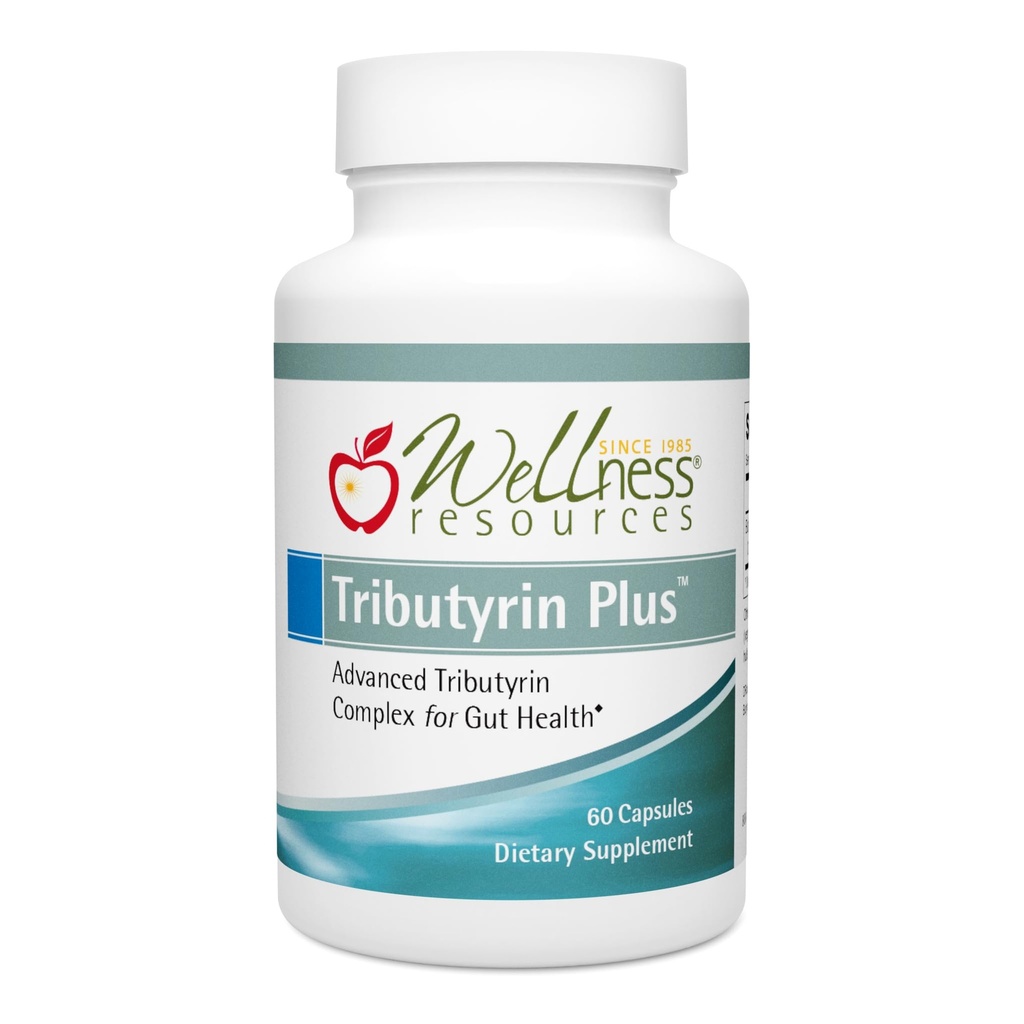 Wellness Resources Tributyrin Plus Postbiotic Supplement for Gut Health with High Absorpsi ButyraGen Tributyrin Complex (800mg per Two Capsules, 60 Vevgie Capsules)