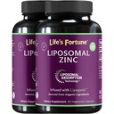 Lipomal Pure Zinc Picolinate Suplemen dengan Copper, Dukungan Imune, Metabolisme, dan Skin Health Potensi Tinggi 124; untuk Dewasa & Perempuan 124; Kuat Antioksidant 124; 90 Capsules (Paket 2)