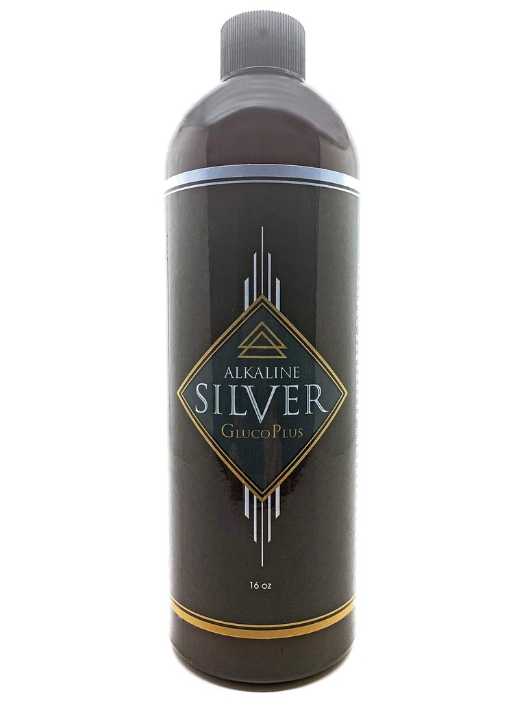 Perak GlucoPlus-Colloidal Perak Hydrosol dalam Alkali Base
