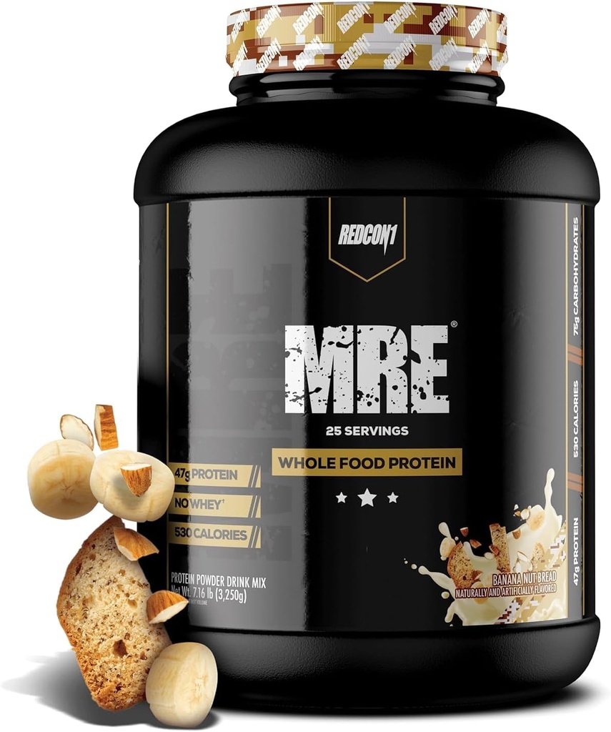 REDCON1 MRE Lite Whole Food Protein Powder, Banana Nut Bread