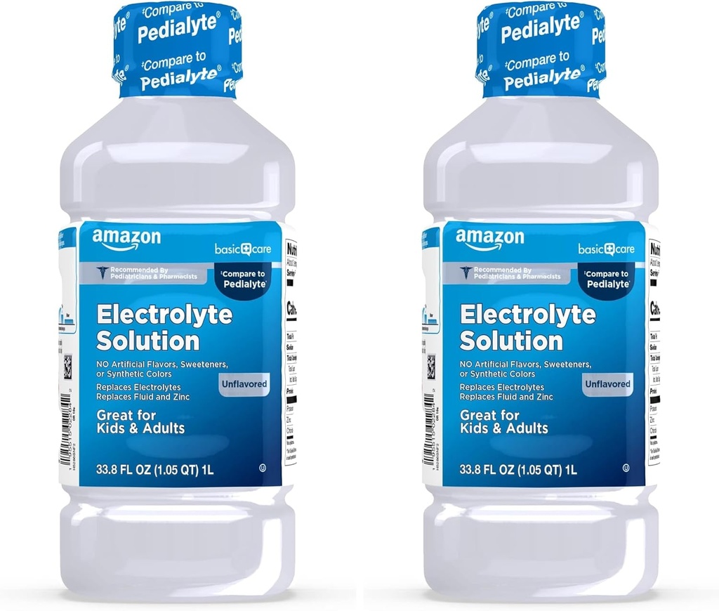 Solution Care Oral Electrolite, Unflafedored, 33.8 Fl Oz (Paket 2)