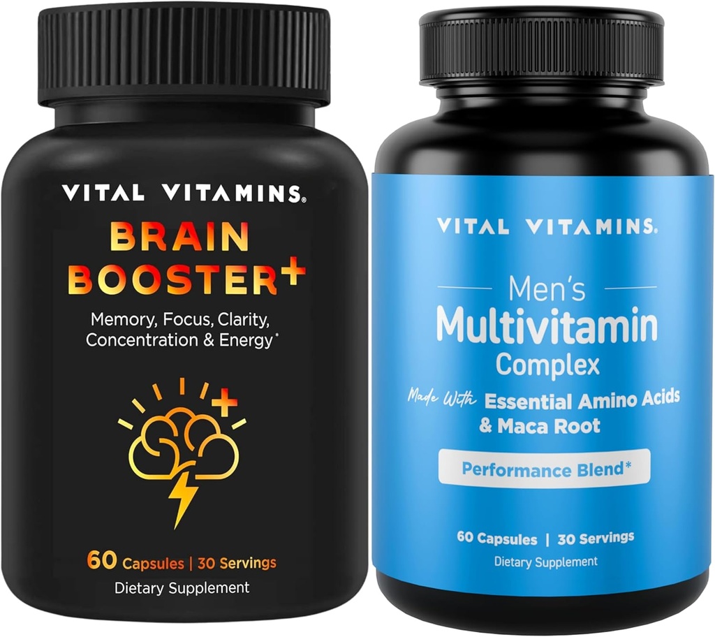 Vitamin Vitamin Otak Booster Ditambah + Pria Multivitamin