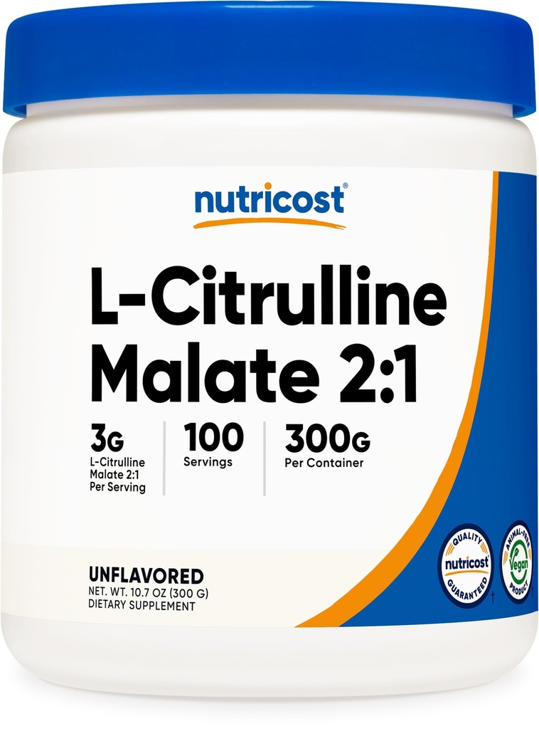 Nutricost L- Citrulline Malate (2: 1) Powder (300 Grams)