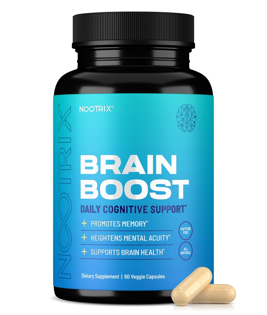 Nootrix Brain Boost Nootropic Suppplement Health & Brain Fungsi 124; Ginkgo Biloba & DMAE