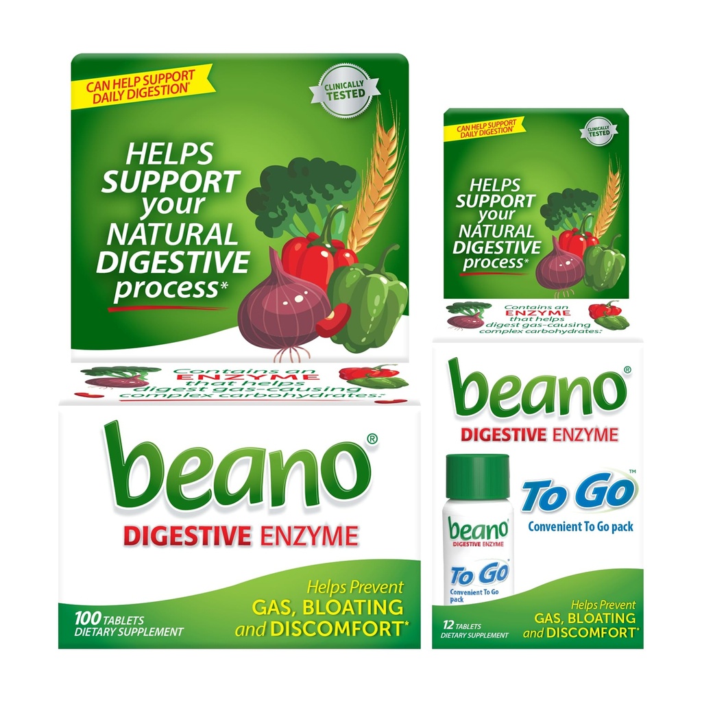 Beano Ekstra Kekuatan 100 ke Go Pocket Pack 12ct