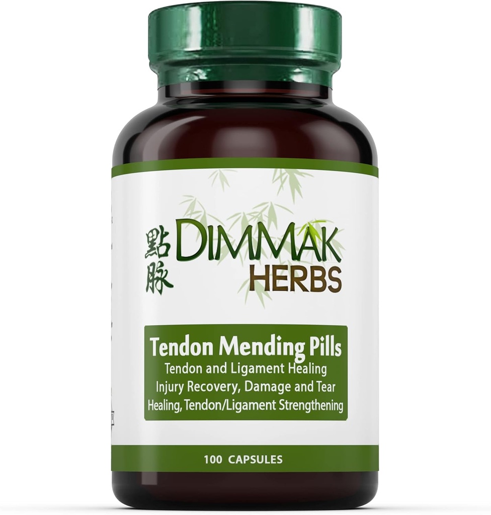 Sertifikasi Pil Mending Organik Tendon: Tendon dan Regenerasi Ligamen dan Pemulihan oleh Dimmak Herbs - 100 Caps 500mg