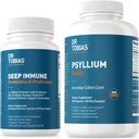 Dr. Tobias Deep Immune Progories & Pregren dan Psyllium Daily, Support Digetical Health, Gut Immune Fungsi, Supplemen Perabot Harian dalam Dukungan Kesehatan Colon dengan 4.4. Milyar CFU