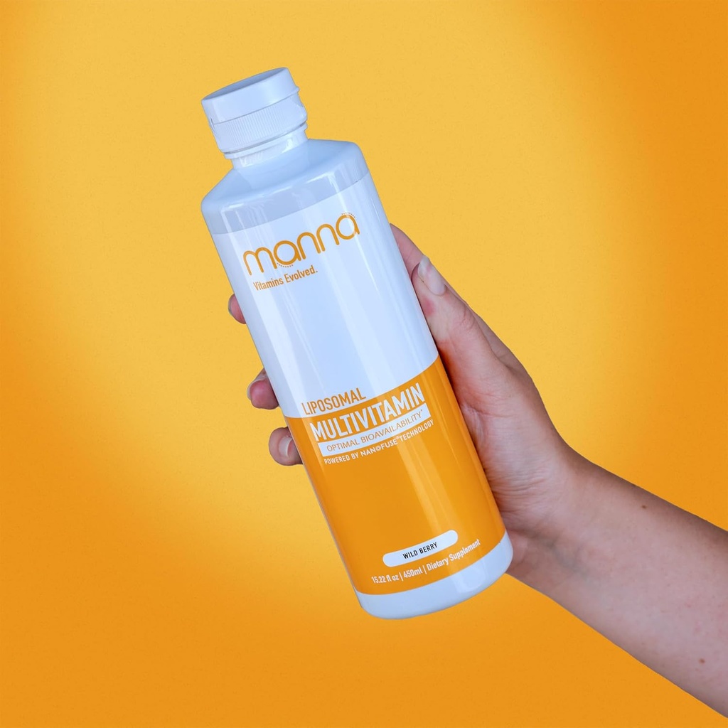 Manna Vitamin Evolusi Lipomal Multivitamin - Daily Multivitamin Menyediakan 20 Vitamin dan Mineral - Multivitamin untuk Pria dan Wanita - Boosts Immune System, Support Energi dan Metabolisme 3 Pack