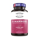 Thomas 'all-natural Remedies D-mannose 1200 mg - dengan Cranberry dan Dandelion - Natural Tract UTI Health Support - Best dmannose Capsules - NO filler, All-Natural, Vegan - 120 Capsules