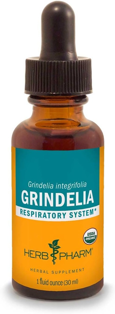 Herb Pharm Grindelia Ekstrak Cair untuk Sistem Repiratory Dukungan - 1 Ounce (DGRIND01)