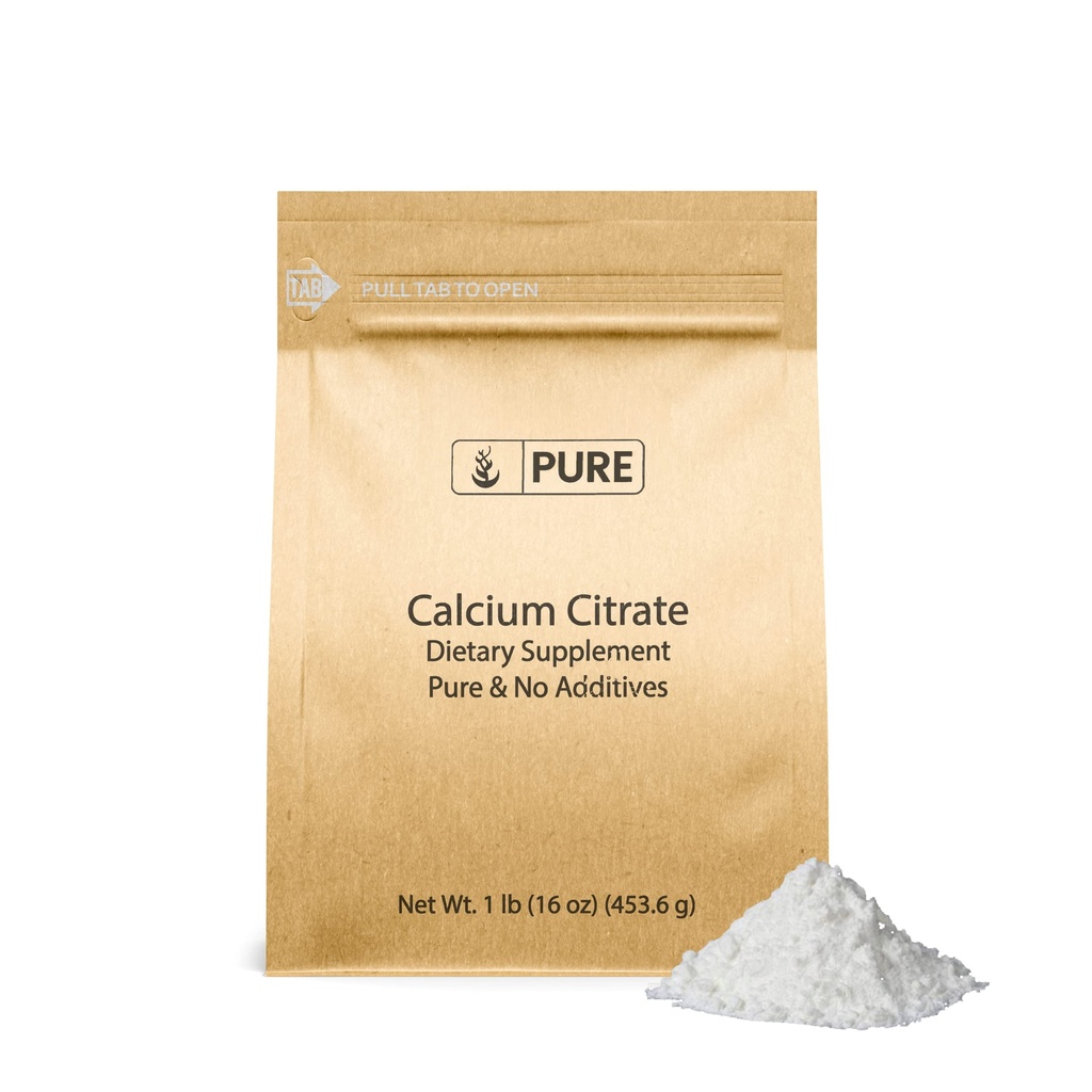 Murni Ingrediens Calcium Citrate (1lb) Kalsium Suplemen, Tidak Ada Addonitives atau Fillers