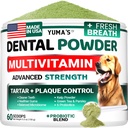 DogAdvanced Dog Dental Powder, Breath Freshener with Multivitamin, Dog Teeth Cleaning, Bad Breath & Tartar and Plaque Off Remover for Dogs Prograble lab co, Pet Oral Care - Vitamin and Suplemen