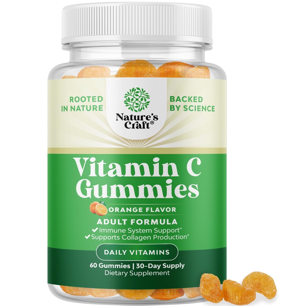 Gummies Natural Gummune untuk Orang Dewasa - Halal Vitamin C Ammune Dukung Gumi - Acibic Acid Acid Ammune Booster untuk Dewasa dan Alami Dingin Gumedy Vitamin