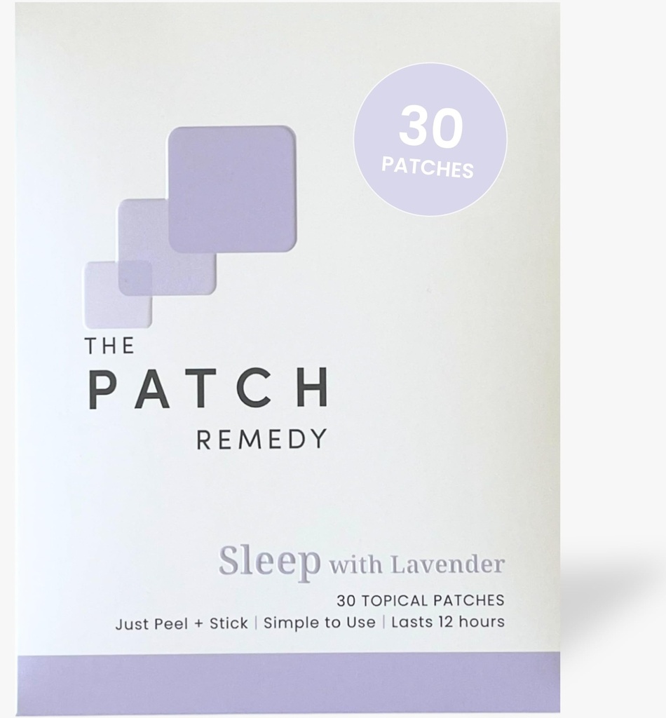 Patch Remedy Tidur dengan Lavender Patch 124; Valerian, Passionflower, Hops, Magnesium Glycinate, Lavender 124; 30 Patch