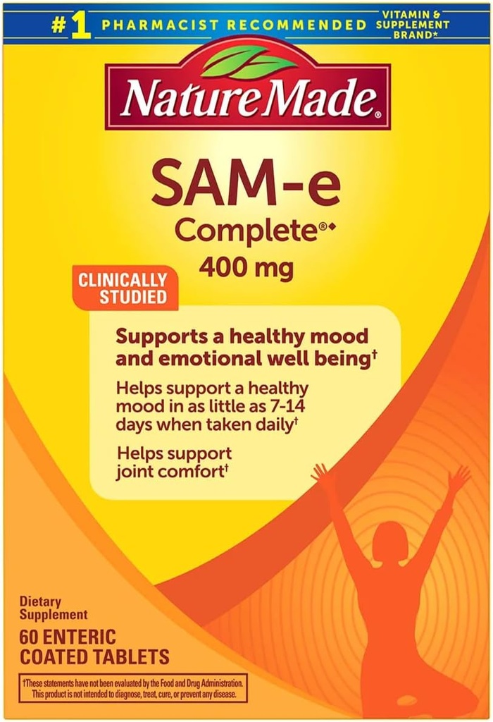 Nature Made SAM-e Lengkap 400 mg - 60 Topan Coated tablet Hiburan