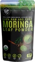100% bubuk Moringa Leaf. Sertifikasi Organik Moringa Leaf. Superfood alami dengan Estial Amino Acids, Antioksidants, dan Omega 3, 8 oz Reselable Bag.