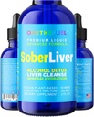 Sober Liver 2oz. Plant-Based Liver Cleanse and Detox Dukung + 100% Natural Hydration Health Supplement Reishi Milk Thistle Rédiola + Vegan 15 Absorb Cepat Limid Tincture