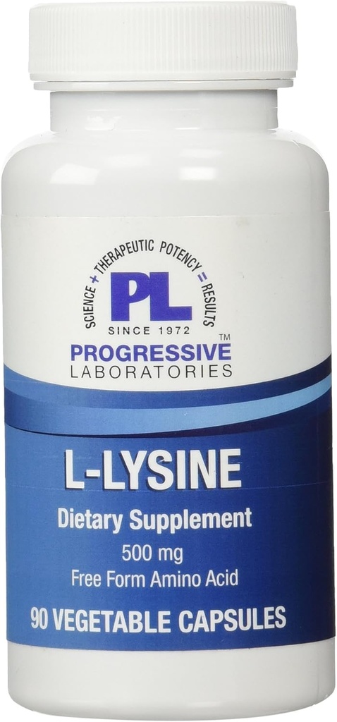 Progresif Labs L- Lysine Tambahan, 500 mg, 90 Cacah