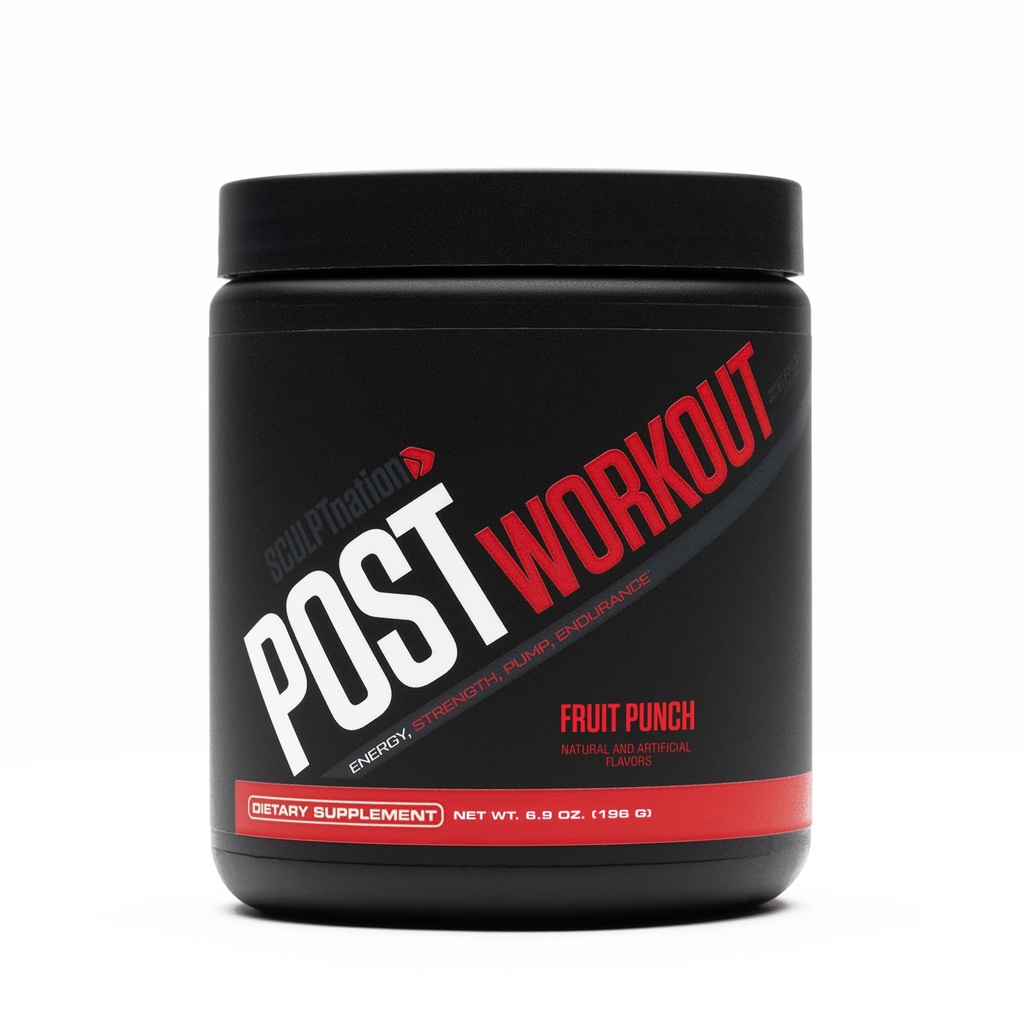 Skulpt Nation by V Shred Post Workout - Creatine Complex Post Workout Muscle Recout and Builder with Energy Dups, Cretine Monohydrate and Amino Acids, Fruch Punch Flavor - 30 Servis