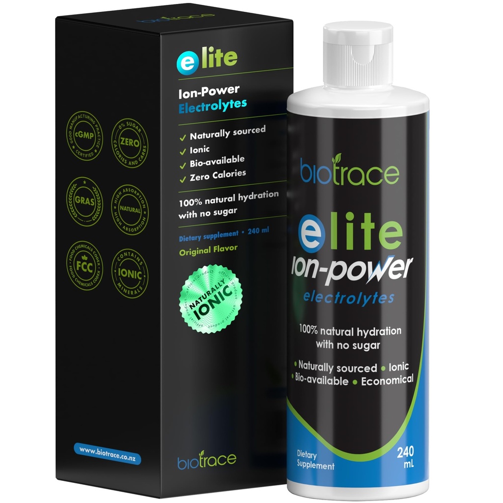 BioTrace Elite Ionic Electrolite Drops 126; 0 Calories 0 Sugar 0 Carbs = 124; Rapid Hydration, Stamina, Energy, Muscle Recovery 124; Trace Minerals Electrolytes 124; 30% + Lebih banyak Potassium Magnesium Chloride 124; 8 fl oz