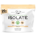 Muscle Feast Grass- Fed Whey Protein Isolat, All Natural Hormone Free Patmone Raised, Whiy Isolate Protein Powder for Men and Women, Clean, Gluten- Free, Deticious Isolate Protein - Vanilla, 2lb