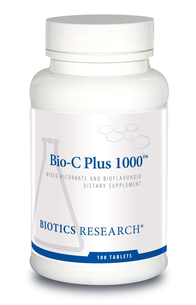 Biotika Research Bio C Plus 1000 Antioksidan, Potensi Tinggi, Bioflavonoid, Mendukung Respon Imune Sehat, Builds Collagen, Sehat Skin, Kartir dan Gabungan Dukungan 100 Tablet