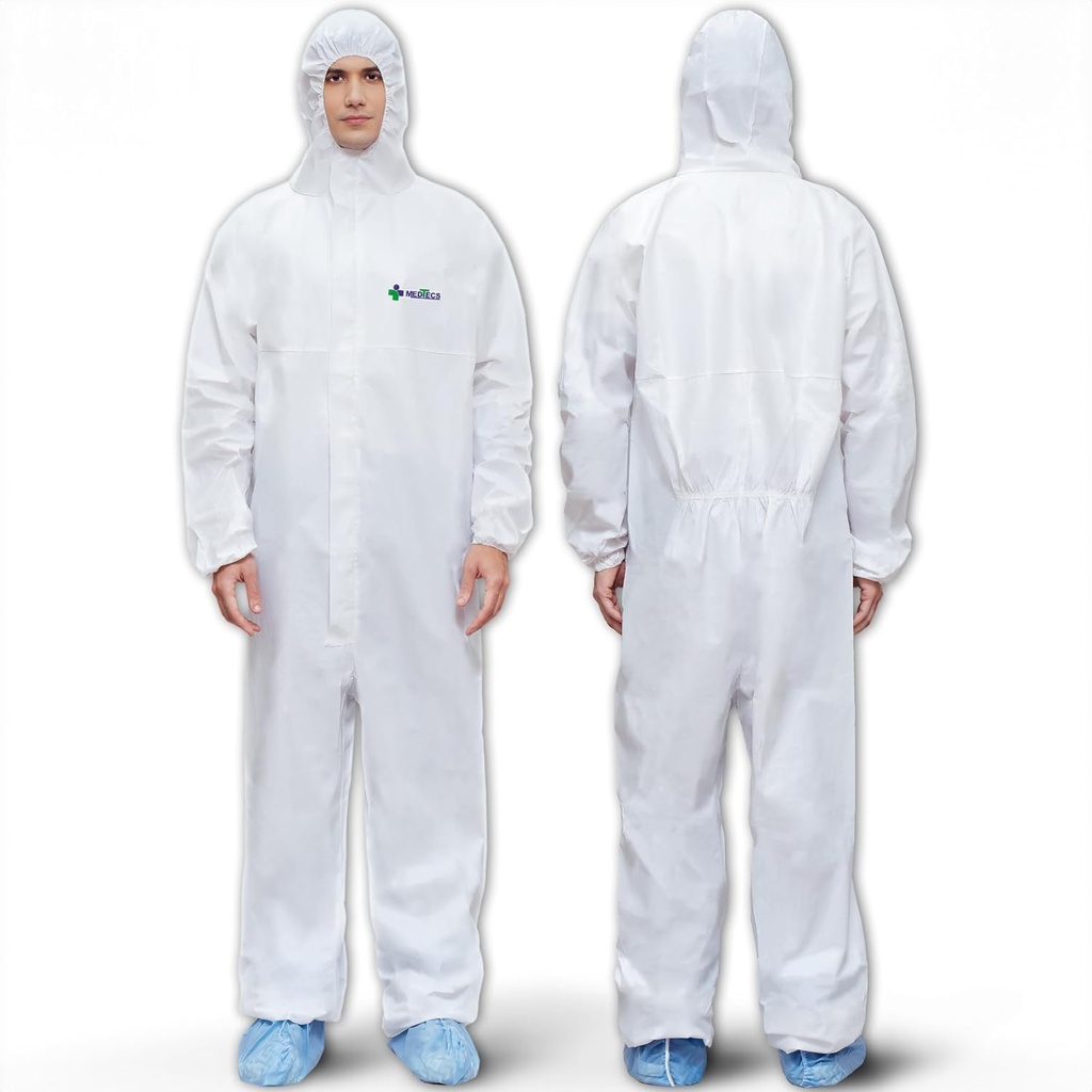 Medtec Hazmat Suits - 6 Size Opsi - Pakaian Sampul Disposable, Medical Protective Cwhole PPE Hazmat Suits
