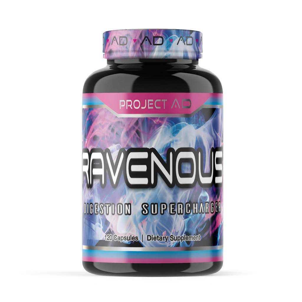 Project AD Ravenous, Bulking Supercharger, Improve Recovery, Helling to Reduce Gas, Ideal for Athletes (120 Kapsul)