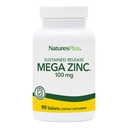 NaturresPlus Mega Zinc 100 mg Dihentikan - 90 Tablet - Vegetarian, Gluten Bebas - 90 Hamba