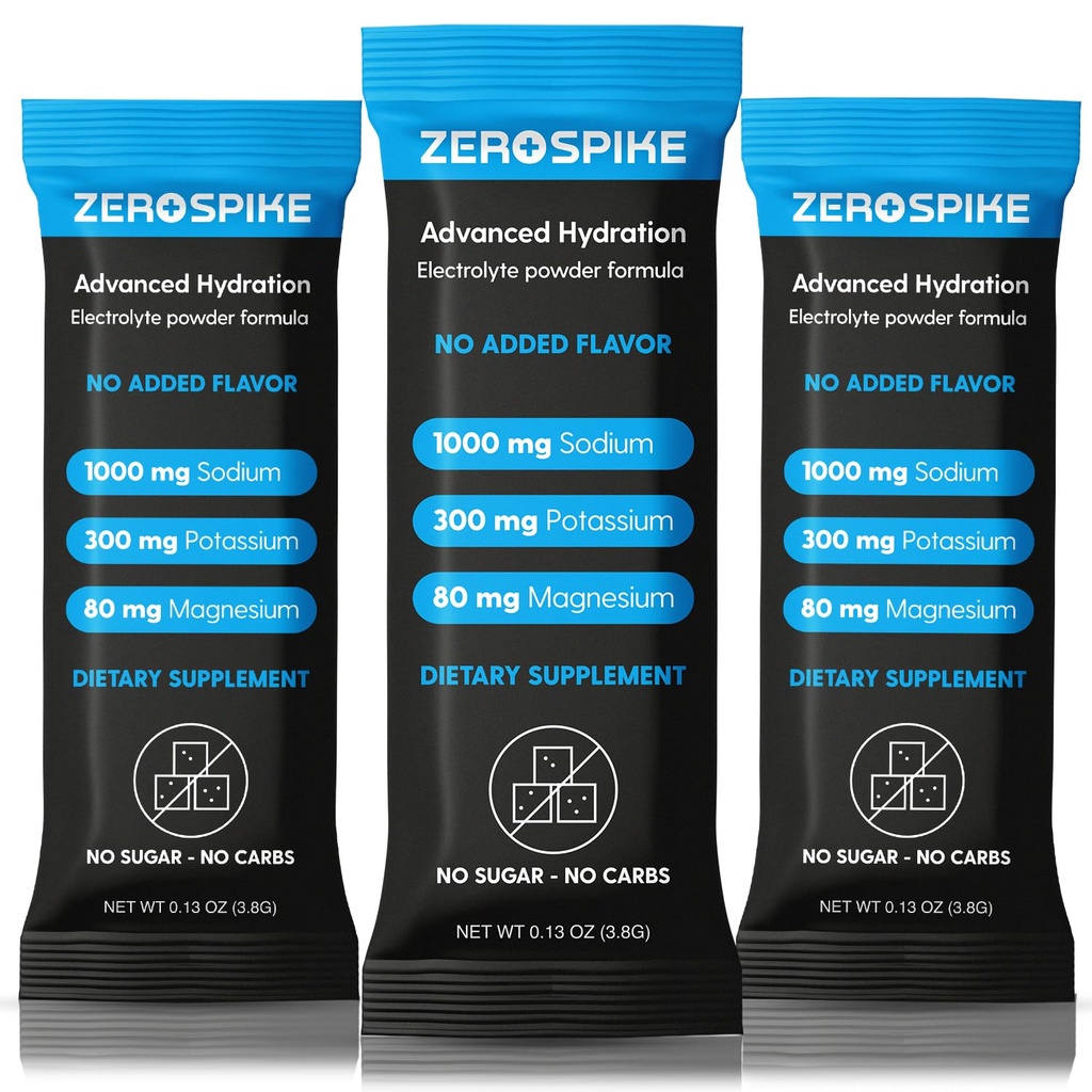 Tidak ada Suplemen Sugar Electrolytes Powder Paske124; Keto & Fasting Salts Minum Mix 124; Suplemen: Nutsi Hidration Kunci Hilang dari Air Purified 124; Bersih, Tanpa Rasa, Calorie Free 124; 30 Tongkat
