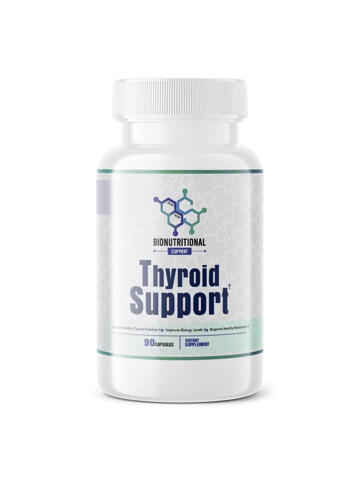 Dukungan Tiroid - Ltyrosine, Iodin, Vitamin B12 Complex, Zinc, Selenium, Ashwagandha, Copper & More 30 Day Suppply