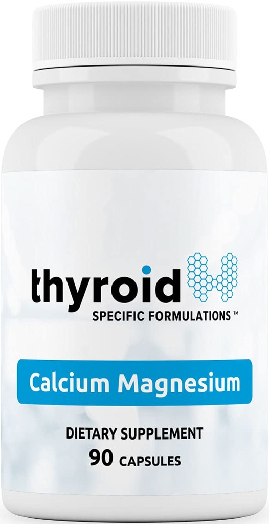 Kalsium Magnesium - Dokter Memformulasikan secara klinis untuk Membantu dengan Kekuatan Tulang, Mengurangi Ketegangan Otot dan Menstabilisasi Fungsi Paratyroid, Mendukung Fungsi Thyroid