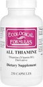 Ekologi Formulas Allithiamine Vitamin B1 Capsule, 50 mg, 250 Count