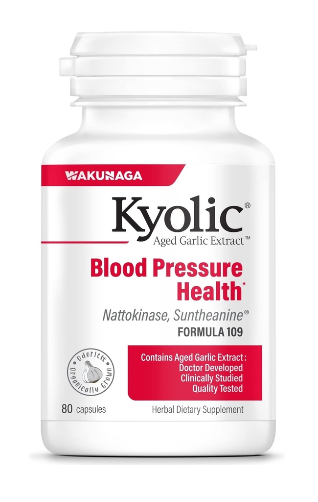 Kyolic Aged Bawang putih Ekstrak Formula 109, Kesehatan Tekanan Darah